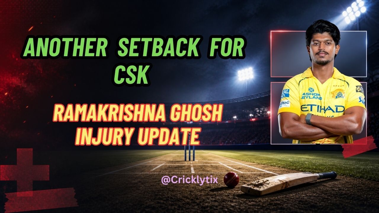 Ramakrishna Ghosh Injury Update 2026: Cause, Status & Return Timeline