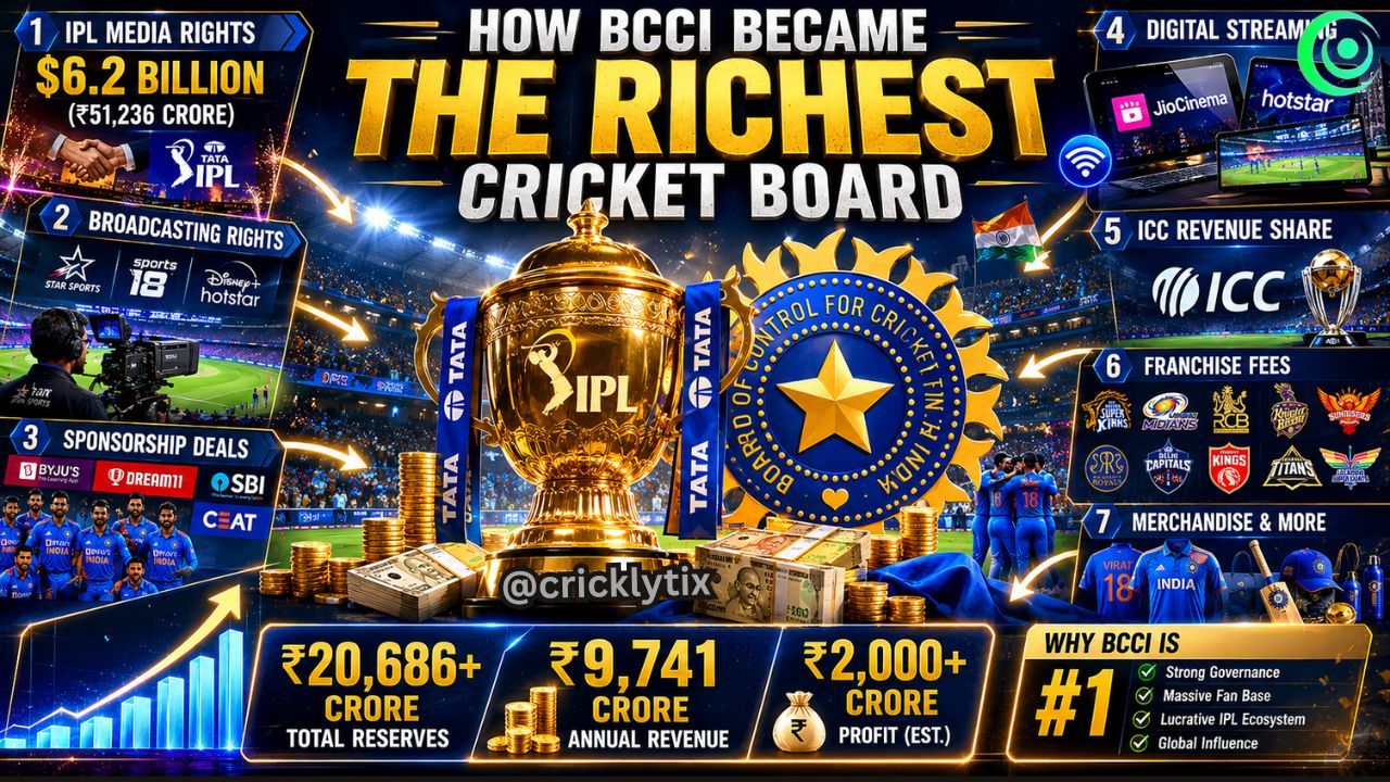 How BCCI Became the Richest Cricket Board in the World: 7 Key Reasons Behind Its Massive Success