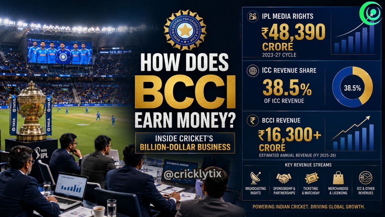 How does BCCI earn money? Complete revenue breakdown (2026)