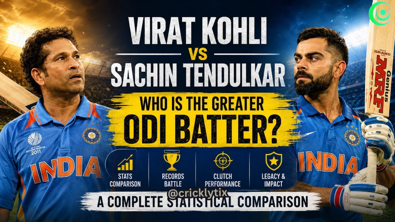 Virat Kohli vs Sachin Tendulkar: who is the greater ODI batter? A complete statistical comparison